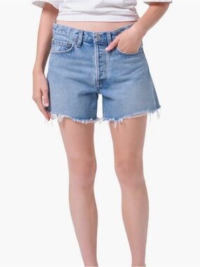 Women's Denim Frayed Hem Shorts
